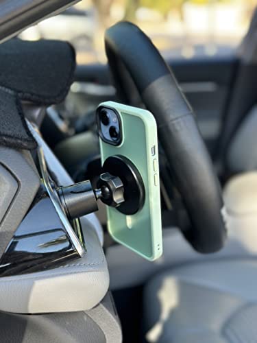 Magnetic Phone Holder for Car - Metal Hook, Compatible with iPhone, Easy Installation, Secure Hold, 360 Rotation, 20-Day Satisfaction Guarantee - color: Metal Hook
