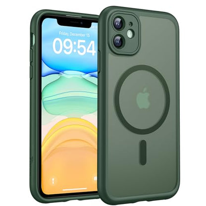 TOCOL for iPhone 11 Case, Compatible with MagSafe, Alpine Green - color: Alpine Green, size: Iphone 11