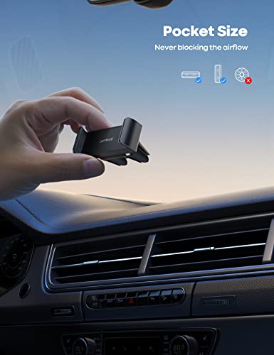Lamicall Car Vent Phone Mount Two Grips Design Phone Holders for Your Car - color: 1-Black