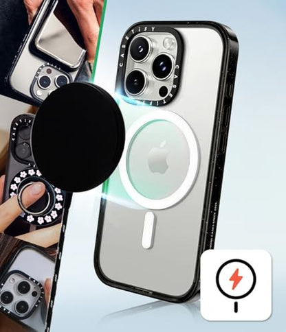 CASETiFY for iPhone 17e / 16e Case - Impact Compatible with MagSafe | 8.2 ft. 4x Military Grade Drop Protection | Clouds | Black - color: Clouds (Red), size: iPhone 16e (6.1")