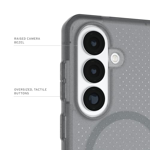 URBAN ARMOR GEAR UAG for Samsung Galaxy S26 Case 6.3" Dot - Magnetic Charging Compatible Transparent Transparent Rugged Military Drop Tested Protective Cover, Ash - color: Dot - Ash