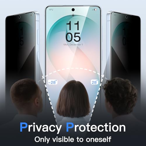 JETech Privacy Screen Protector for Samsung Galaxy S26 Plus, 2+2 Pack - size: Galaxy S26 Plus