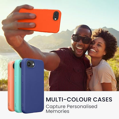 kwmobile Case Compatible with Apple iPhone 17e / iPhone 16e Case - Soft Slim Protective TPU Silicone Cover - Neon Orange - color: neon orange