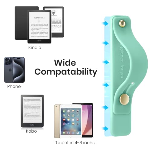 CoBak Hand Strap Holder for Kindle/Tablet - Lightweight TPU - color: Light Teal