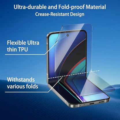 3 Pack for Samsung Galaxy Z Flip7 Privacy Screen Protectors - size: 3 Pack Privacy Films for Galaxy Z Flip7