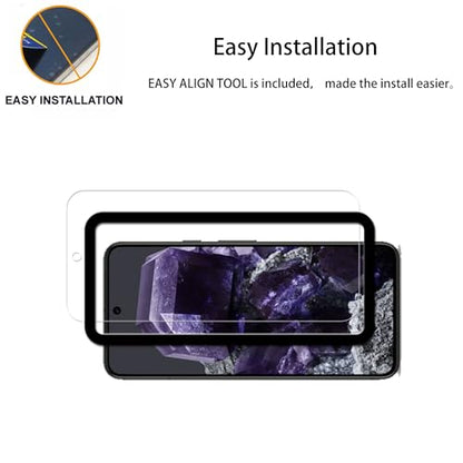 Easy Alignment Frame Designed For Google Pixel 8 Tempered Glass Screen Protector 2-Pack Camera Lens Protector Film 2-Pack