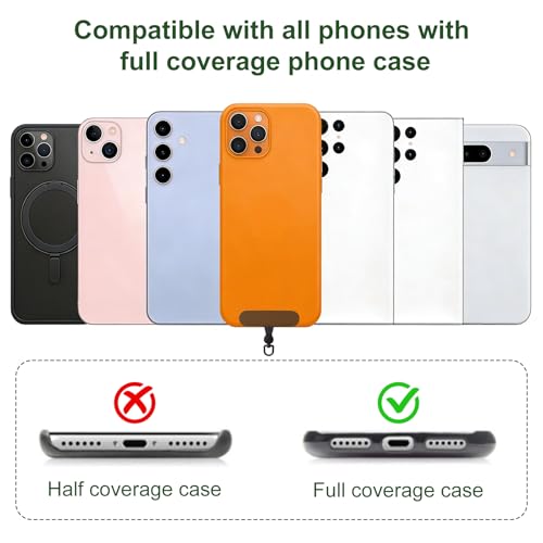 3-in-1 Clip And Go Phone Strap Crossbody With Detachable Wallet, RFID Blocking, Adjustable Anti-Theft Phone Lanyard - color: Green