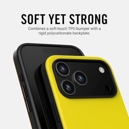 Ridge Case Compatible with iPhone 17 PRO - Compatible with MAGSAFE & Wireless Charging, Aluminum Control Buttons, Dual-Layer Construction, TPU Bumper with Drop Protection (Hyper Lime) - color: Hyper Lime, size: iPhone 17 Pro