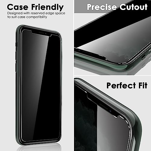 Fotbor 2 Pack Compatible for iPhone 11 Pro Max/iPhone Xs Max Privacy Screen Protector, Anti Spy Private Case Friendly Anti-Scratch 9H Hardness Tempered Glass - size: iPhone 11 Pro Max/Xs Max-6.5 inch