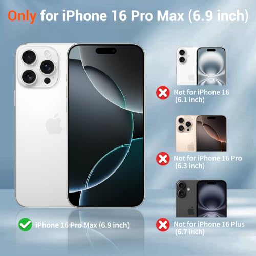 SUPFINE Silicone & Magnetic for iPhone 16 Pro Max Case White - color: White, size: iPhone 16 Pro Max