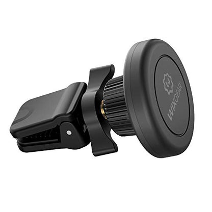 WixGear Universal Twist-Lock Air Vent Magnetic Car Mount Holder for Cell Phones with Fast Swift-snap Technology – Supports Devices up to 14oz