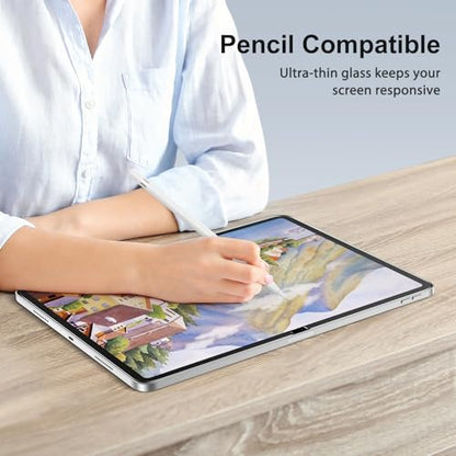SPARIN 2+2 Pack Screen Protector for iPad (A16) 11th/10th Gen (11”/10.9”) | Tempered Glass + Camera Lens Protector Full Protection, Case Friendly, Anti Scratch, Apple Pencil Compatible-Silver - color: Silver