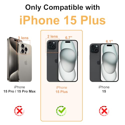 for iPhone 15 Plus Clear Bumper Frame No-Back Case, Slim Fit Ultra-Light Anti-Yellowing Transparent Protection Heat Dissipation Bezel Phone Cover Case 6.7" 2023 - color: Clear, size: iPhone 15 Plus