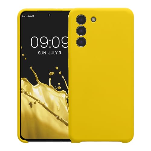 kwmobile Case Compatible with Samsung Galaxy S21 Case - Slim TPU Silicone Phone Cover - Soft Touch Finish - Radiant Yellow - color: Radiant Yellow, size: Galaxy S21