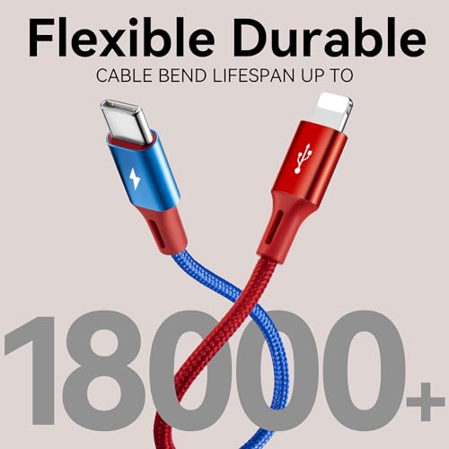 4 in 1 Multi Charging Cable 3.5A, 2Pack 6Ft 4 in 1 Multiple Charging Cord - size: 6Ft
