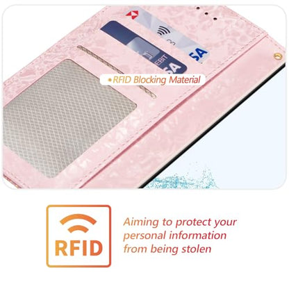 UEEBAI Wallet Case for Samsung Galaxy A26 5G, PU Leather Phone Cover Kickstand RFID Blocking Flip Case Card Slots Wrist Strap Relief Engraved Pattern Magnetic Closure Folio Cover - Butterfly - color: Butterfly, size: Samsung Galaxy A26 5G