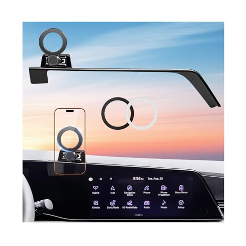 Car Phone Holder for KIA NIRO/EV/Hybrid 2026 2025 2024 2023 (Only for 8/10.25-Inch Screen) 360° Rotation Magnetic Cell Phone Mount, Compatible with Magsafe, Does Not Affect Air Vent - size: Fit for 2023-2026 Niro/EV/Hybrid, 8/10.25-Inch