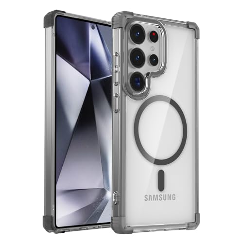 Compatible for Samsung Galaxy S26 Ultra Case Magnetic Clear [Compatible with Magsafe] [15FT Military-Grade Protective] Heavy Duty Shockproof for Galaxy S26 Ultra Cover 2026 Black - color: Black, size: For Samsung Galaxy S26 Ultra Case 6.9"