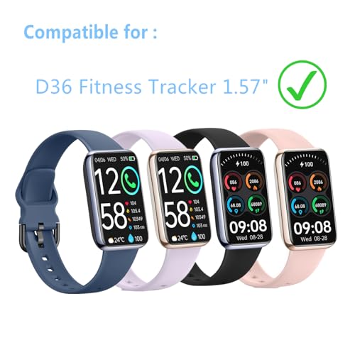 Screen Protector Compatible for MorePro Air 2 Fitness Tracker 1.57" (6 Pack) Clear TPU Soft Film, Compatible for VIPWISE D36 Health Fitness Tracker Watch