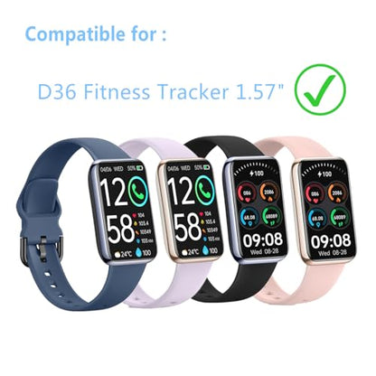 Screen Protector Compatible for MorePro Air 2 Fitness Tracker 1.57" (6 Pack) Clear TPU Soft Film, Compatible for VIPWISE D36 Health Fitness Tracker Watch