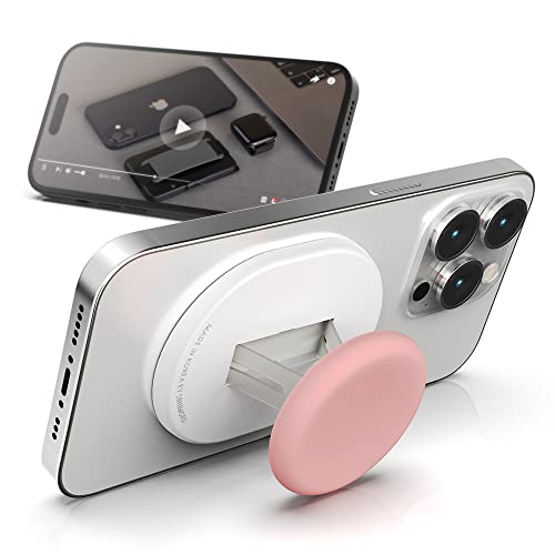 Sinjimoru Magnetic Phone Grip, Magnetic Phone Holder Compatible with MagSafe Stand, Ensuring Finger Comfort for iPhone 16 15 14 13 12, M-Mini Tok Black - color: Black