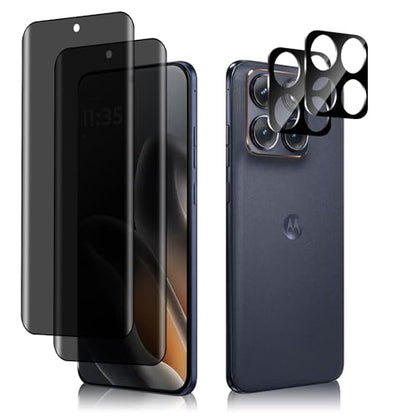 For Motorola Edge 70 Fusion Privacy Screen Protector (2+2 Pack) - size: Motorola Edge 70 Fusion