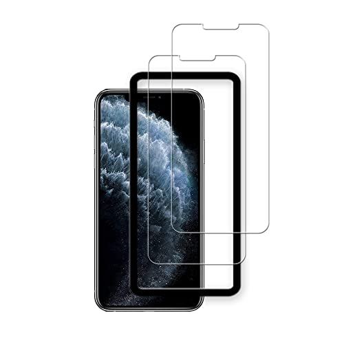 Easy Alignment Frame Designed For iPhone11 Pro/iPhone Xs/iPhone X Tempered Glass Screen Protector Film 2-Pack