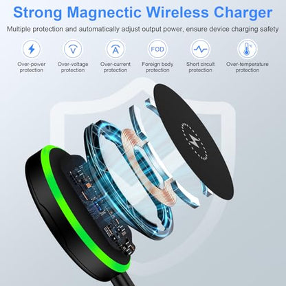 25W Magnetic Wireless Charger for Samsung Fast Charging Pad for Galaxy S26