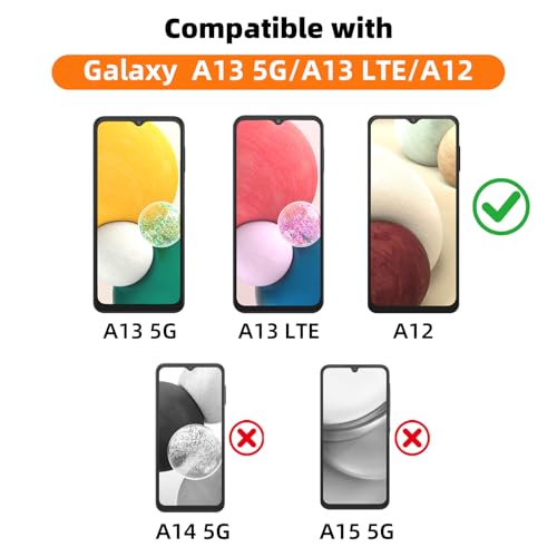 3 Pack Privacy Screen Protector for Samsung Galaxy A13 5G/A13 LTE/A12 5G, 9H Hardness Anti-Spy Tempered Glass, Bubble Free, Case Friendly, Compatible with SM-A136U/A136U1/A136W/A136B/S136DL - size: [Privacy] Galaxy A13 (3 Pack)