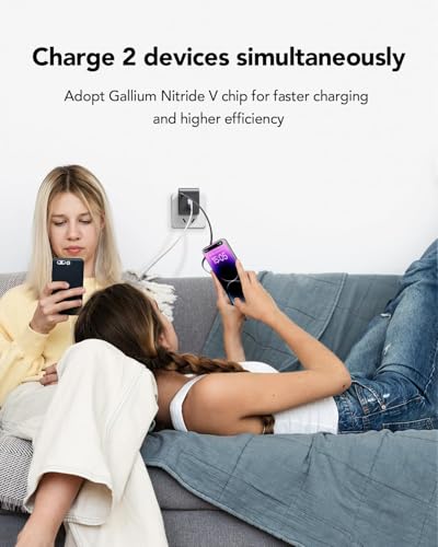 35W Retractable Wall Charger with Retractable Lightening Cables for iPhone