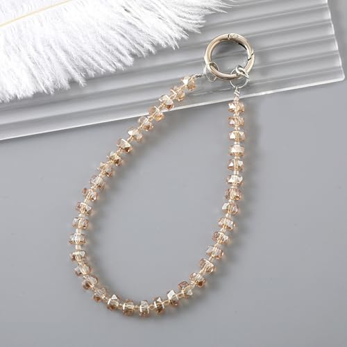 TENOC Beaded Phone Wrist Strap, Champagne - color: C-champagne