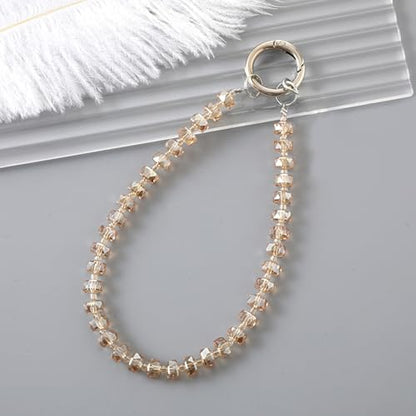 TENOC Beaded Phone Wrist Strap, Champagne - color: C-champagne