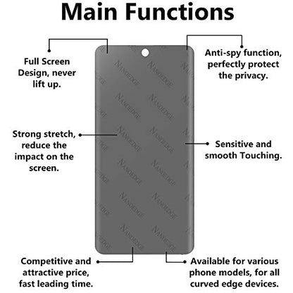 Privacy Screen Protector for LG Velevet/LG G9, [2-Pack] Anti-Scratch Anti-spy Soft Protective Film for LG VELVET - color: Privacy Soft