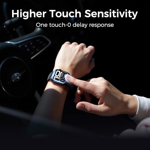 UV Tempered Glass Screen Protector for Apple Watch Series 11/10 46mm,Tempered Glass Curved Full Coverage Watch Screen Protector, Bubble Free for iWatch 11/10 46mm (3 Pack) - size: 46mm for 10/11 Series