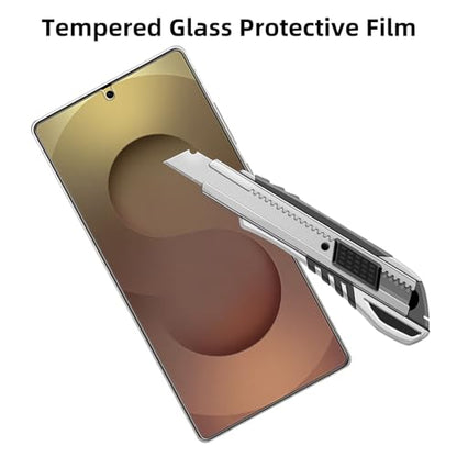 4 Pack Glass Screen Protector Compatible for Samsung Galaxy S25 Ultra/SM-S938U A B V [9H Hardness]-HD Screen Tempered Glass, Scratch Resistant,Easy Install [Case Friendly] - size: Galaxy S25 Ultra