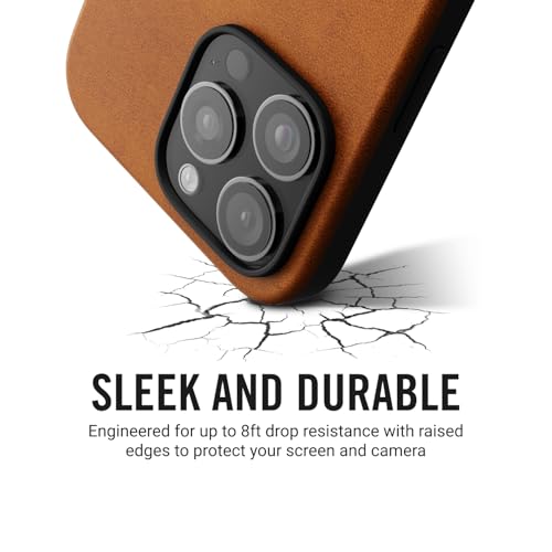 Ridge Case Compatible with iPhone 16 - Compatible with MAGSAFE & Wireless Charging, Aluminum Control Buttons, Dual-Layer Construction, TPU Bumper with Drop Protection (Tobacco Brown) - color: Tobacco Brown, size: iPhone 16