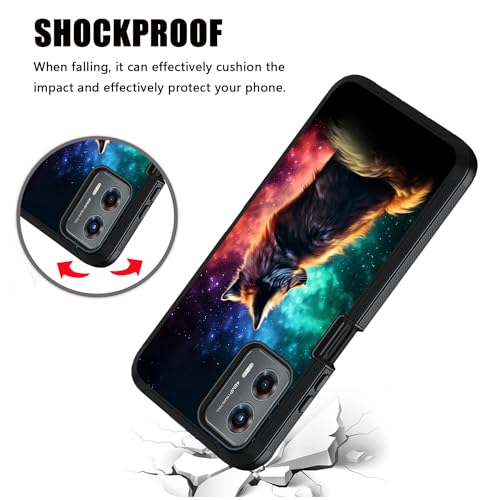 for Moto G 5G 2024/Moto G Play 5G 2024 Case, Military Grade Heavy Duty [3-Layer] Dustproof Shockproof Full-Body Protective Case for Motorola Moto G 5G 2024, Fox - color: Fox