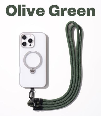 TORRAS Phone Lanyard Crossbody, Adjustable Neck Strap, Olive Green - color: 3-olive Green