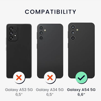 Battery Case for Galaxy A54, [12000mAh] Slim Rechargeable Smart Extended Charging Case Compatible with Galaxy A54(6.4 inch) Backup Power Battery Pack Charger Cover-Black - size: Galaxy A54