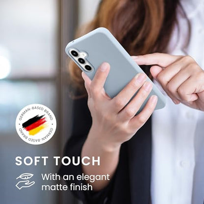 kwmobile Case Compatible with Samsung Galaxy A55 5G Case - Soft Slim Protective TPU Silicone Cover - Light Blue Matte - color: light blue matte, size: Galaxy A55 5G