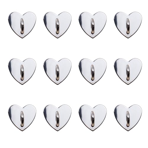 Phone Charm Hook Adhesive Phone Finger Grip Hook, Heart Shaped - color: Silver