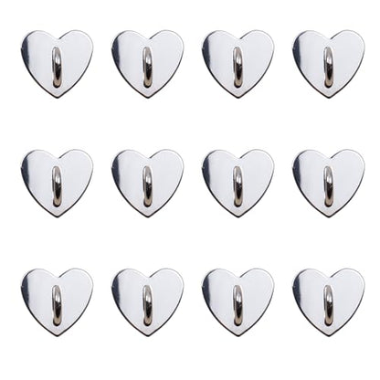 Phone Charm Hook Adhesive Phone Finger Grip Hook, Heart Shaped - color: Silver