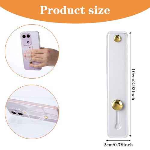 Universal Portable Phone Loop Phone Grip Holder, Finger Loop for Phones Case with Adhesive Backing for Most Smartphones, Includes Stand Function