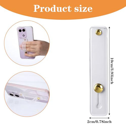 Universal Portable Phone Loop Phone Grip Holder, Finger Loop for Phones Case with Adhesive Backing for Most Smartphones, Includes Stand Function