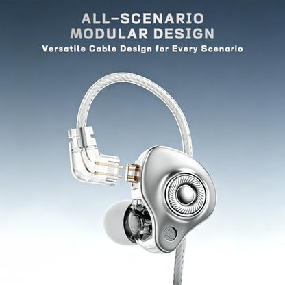Wired in-Ear Headphones with Mic, Lightning Connector for iPhone,HiFi Sound Earphones with Volume Control, S25 White - color: White