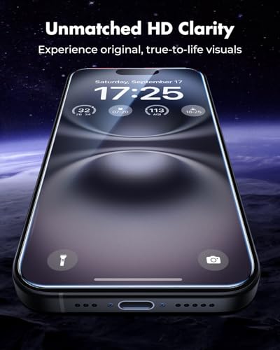 UNBREAKcable iPhone 16 Screen Protector & Camera Lens Protector - size: iPhone 16