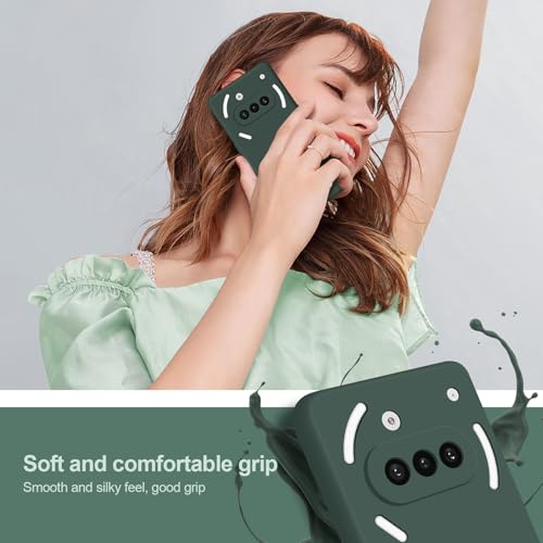 Silicone Case for Nothing Phone 3A, Green - color: Green, size: Nothing Phone 3A