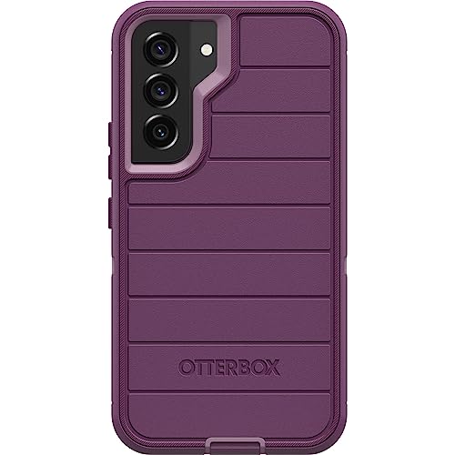 OtterBox Defender Series Case for Samsung Galaxy S22 (Only) - Holster Clip Included - Microbial Defense Protection - Non-Retail Packaging - Happy Purple - color: Happy Purple