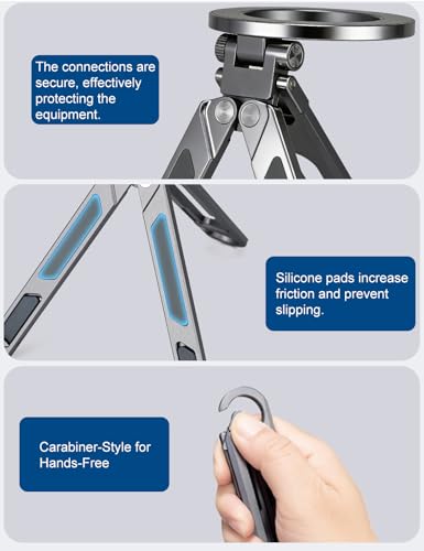 Magnetic iPad Tripod Stand Phone Holder for iPad Pro/Air/Mini & iPhone