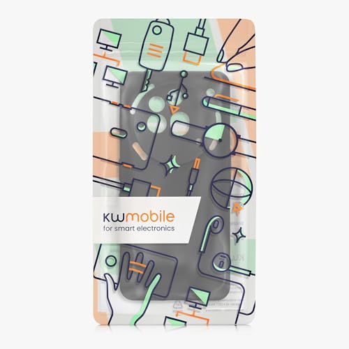 kwmobile Case Compatible with Nothing Phone 3a Pro Case - Protective Slim TPU Phone Cover - Soft Matte Finish - Black Matte
